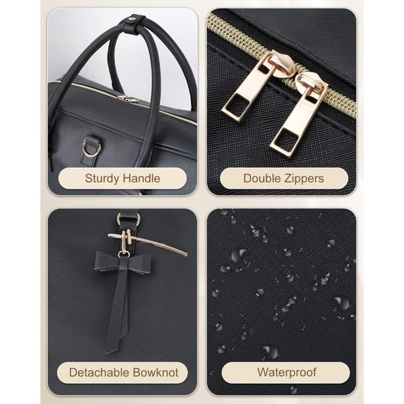 17.3 Inch Laptop Briefcase, Large Convertible Briefcase Backpack for Wom… - Picture 6 of 9